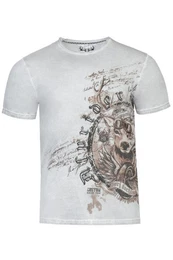 Trachtenshirt Trachtenshirt Herren - INGO - stahlgrau