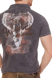 Hangowear Trachtenshirt Herren LINUS anthrazit/grün