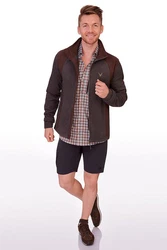 orbis Outdoorjacke Fleecejacke GERARDO Herren braun/grau