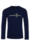 Piz Pal Strickpullover Longsleeve Herren UNTERAMMERGAU dunkelblau/oliv