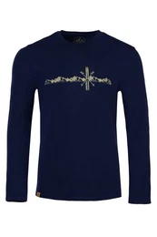 Piz Pal Strickpullover Longsleeve Herren - UNTERAMMERGAU - dunkelblau, oliv