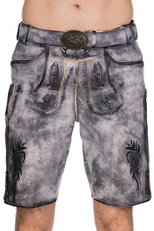 Trachtenlederhose Lederhose Herren kurz - LAUSER - stein