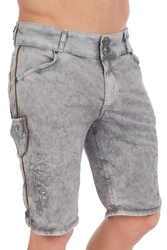 Hangowear Trachtenjeans Bermuda Herren HECTOR hellgrau