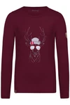 Almgwand Outdoorjacke Longsleeve Herren SCHWAIGERALM bordeaux/graumeliert
