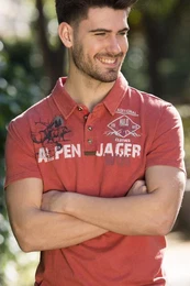 Trachtenshirt Trachtenshirt Herren - ROBERT - ziegelrot