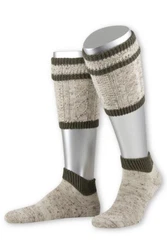 Lusana Trachtensocken Loferl L479T dunkelblau/oliv/dunkelrot (L479T)