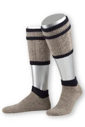 Lusana Trachtensocken Loferl L479T dunkelblau/oliv/dunkelrot (L479T)