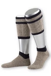 Lusana Trachtensocken Loferl L479T dunkelblau/oliv/dunkelrot (L479T)
