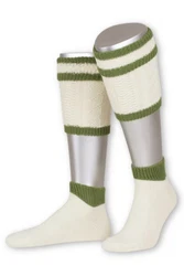 Lusana Trachtensocken Loferl Style L479 natur/mittelgrau (L479)