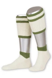 Lusana Trachtensocken Loferl Style L479 natur/mittelgrau (L479)