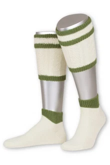 Lusana Trachtensocken Loferl Style L479 natur/mittelgrau (L479)