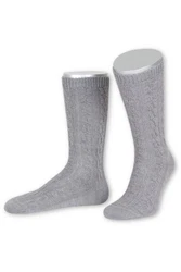 Lusana Trachtensocken L5697 jeans/marine/mittelgrau (L5697)