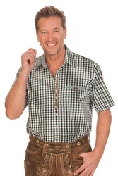 orbis Trachtenhemd VOLKMAR rot/grün