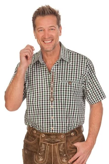 orbis Trachtenhemd VOLKMAR rot/grün