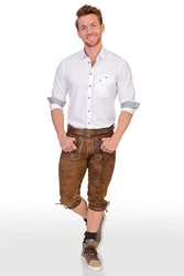 Spieth & Wensky Trachtenhemd Style PERDIX wei/hellblau/tanne