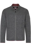 Spieth & Wensky Trachtenstrickjacke Strickjacke Herren ROGAN dunkelblau/hellgrau/mittelgrau