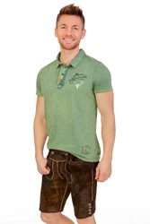 Hangowear Trachtenshirt Herren LINUS anthrazit/grün