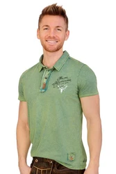 Hangowear Trachtenshirt Herren LINUS anthrazit/grün