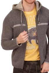 Spieth & Wensky Trachtenstrickjacke MANNHEIM anthrazit/pepper
