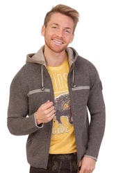 Spieth & Wensky Trachtenstrickjacke MANNHEIM anthrazit/pepper