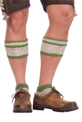 Lusana Trachtensocken Loferl L579 apfelgrün/dunkelrot (L579)