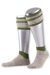 Lusana Trachtensocken Loferl L579 apfelgrün/dunkelrot (L579)