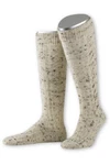 Lusana Trachtensocken Kniestrümpfe Herren - L8995T naturmeliert/nussmeliert (L8995T)