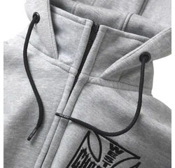 West Coast Choppers Kapuzenpullover Og Atx Zip Hoody Grau Melange
