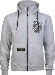 West Coast Choppers Kapuzenpullover Og Atx Zip Hoody Grau Melange