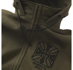 West Coast Choppers Kapuzenpullover Og Atx Zip Hoody Olivgrün