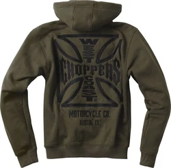 West Coast Choppers Kapuzenpullover Og Atx Zip Hoody Olivgrün