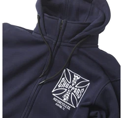 West Coast Choppers Kapuzenpullover Og Atx Zip Hoody Navy Blue