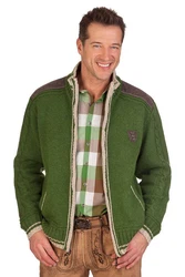 Spieth & Wensky Trachtenstrickjacke NETZBACH Meisterschaftsjacke grün/schwarz
