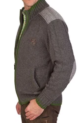 Spieth & Wensky Trachtenstrickjacke NETZBACH Meisterschaftsjacke grün/schwarz