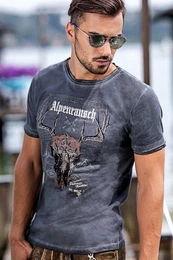Trachtenshirt Trachtenshirt Herren - JRGEN - pavement, blue night