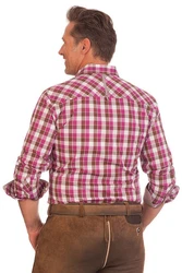 Spieth & Wensky Trachtenhemd ALOIS fuchsia/petrol