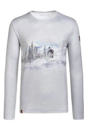 Outdoorjacke Funktionsshirt Herren - SINNLEHENALM - graumeliert