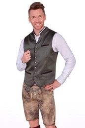 Trachtenlederhose Lederhose Herren kurz - WAGING - hellbraun