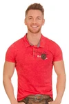 Hangowear Trachtenshirt ODOARDO Herren rot/anthrazit