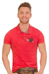 Trachtenshirt Trachtenshirt Herren - ODOARDO - rot, anthrazit