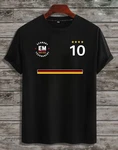 RMK T-Shirt Herren Trikot Fan Fußball Deutschland Europameisterschaft EM 2024 Schwarz/Orange