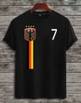 RMK T-Shirt Herren Shirt Trikot Fan Fuball Deutschland Germany EM WM 2024 Schwarz/Grau