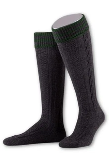 Lusana Trachtensocken Trachten Kniestrümpfe L8995R
