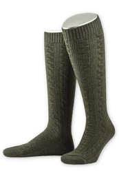 Trachtensocken Trachten Kniestrmpfe - L340 - jgeroliv, stahlblau, trachtenbraun