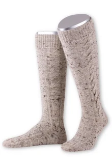 Lusana Trachtensocken Kniestrümpfe Herren - L8995T