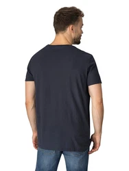 DENIMFY T-Shirt Herren Printshirt DFNuri Regular Fit Dunkelblau