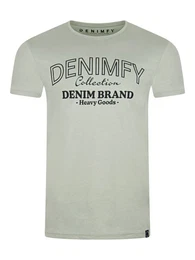 T-Shirt Herren Printshirt DFNuri Regular Fit (1-tlg) Kurzarm Tee Shirt mit Rundhalsausschnitt aus 100% Baumwolle