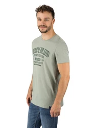 DENIMFY T-Shirt Herren Printshirt DFNuri Regular Fit Grün/Dunkelgrün/Khaki/Hellgrün