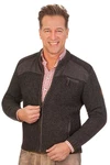 Spieth & Wensky Trachtenstrickjacke KASIMIR dunkelgrau/jeansblau