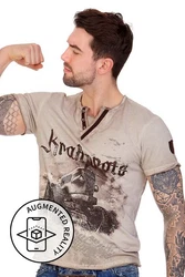 Hangowear Trachtenshirt EVERETT beige/türkis